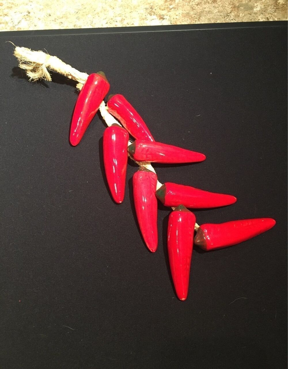 Ceramic Red Chili Pepper Strand - 16"